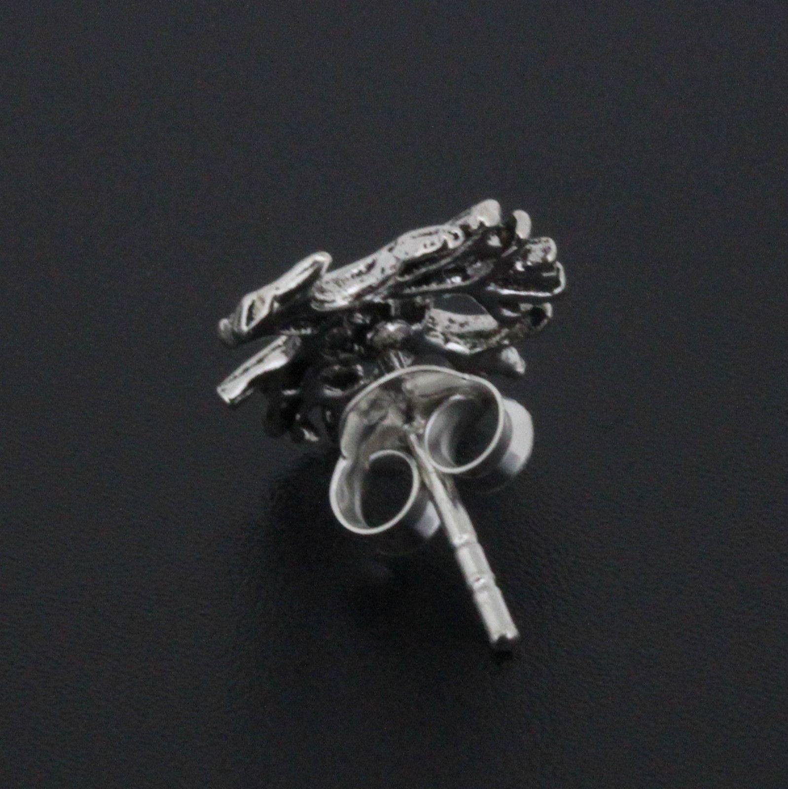Sterling Silver Tree of Life Stud Earrings 10mm x 11mm - STERLING SILVER DESIGNS