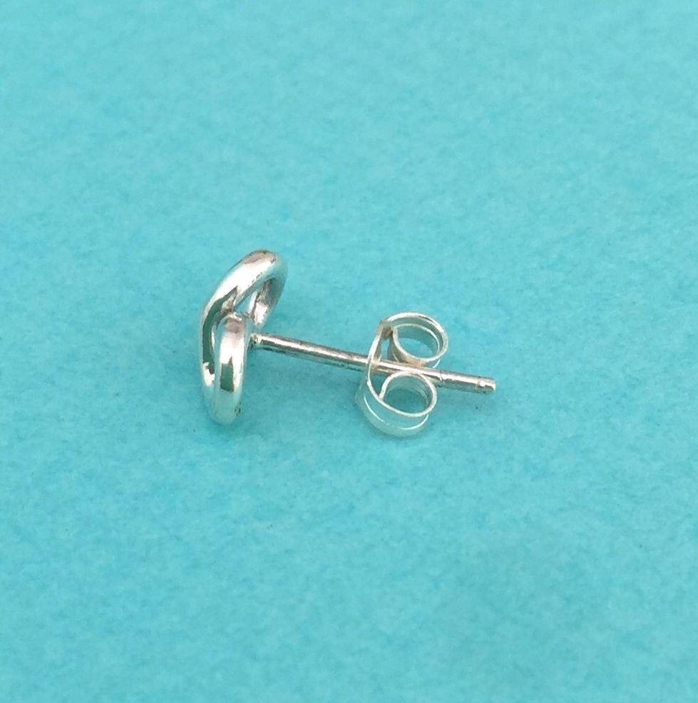 Sterling Silver Small Infinity Eternity Stud Earrings - STERLING SILVER DESIGNS