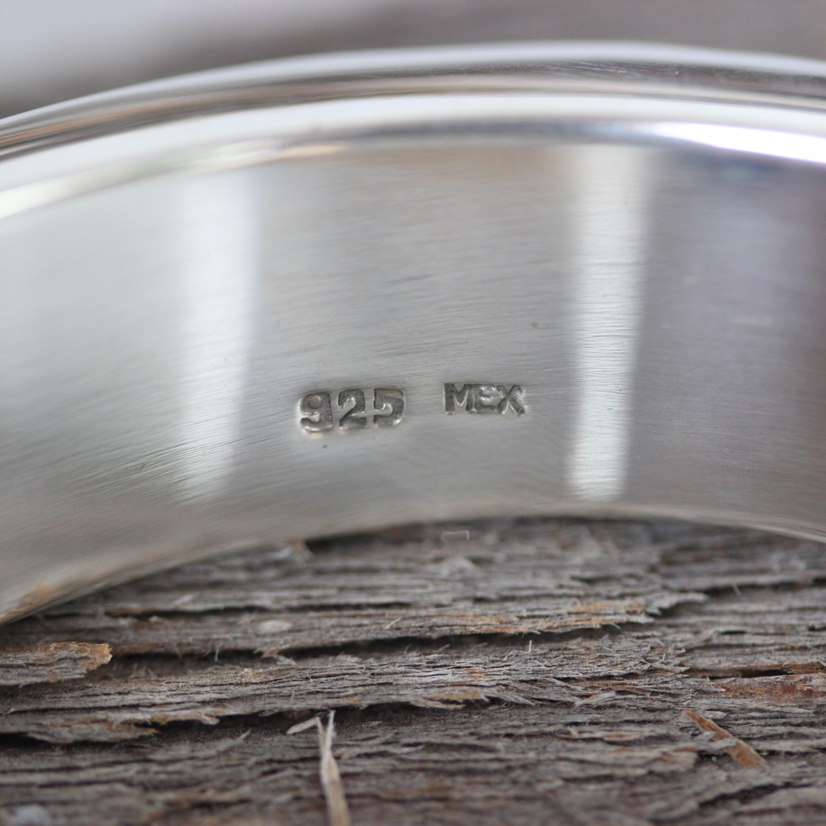 Sterling Silver 64mm Diameter 19mm Wide Asymmetrical Bangle - STERLING SILVER DESIGNS