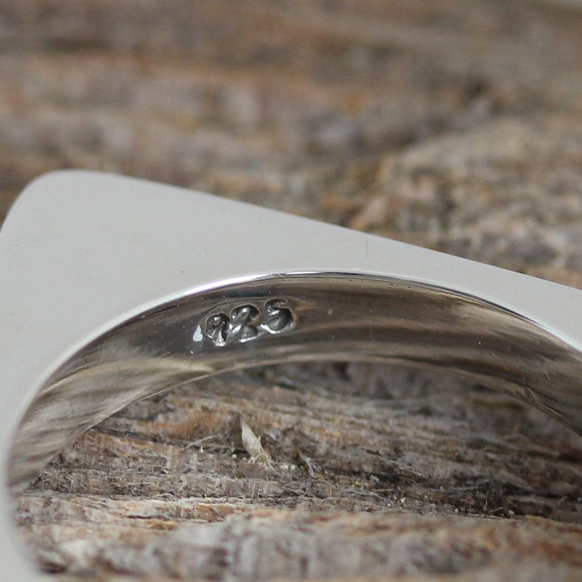 Sterling Silver Modern Open Diamond Shape Hoop Earrings - STERLING SILVER DESIGNS