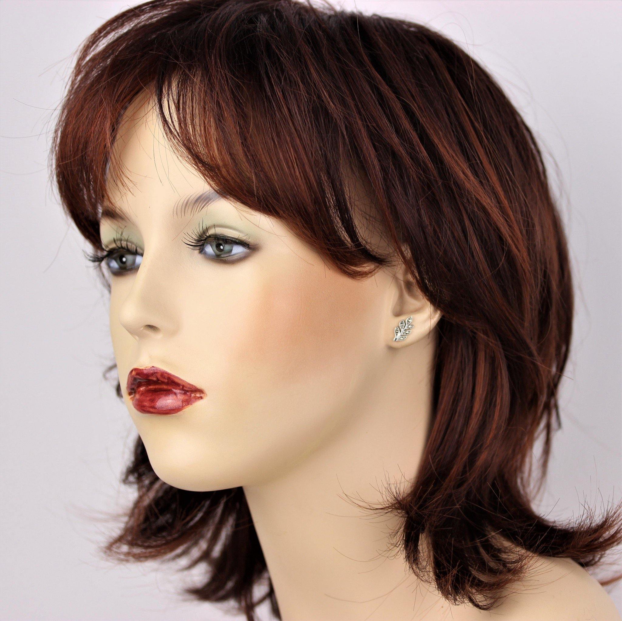 Sterling Silver 925 Vintage Style Marcasite Leaf Stud Earring - STERLING SILVER DESIGNS