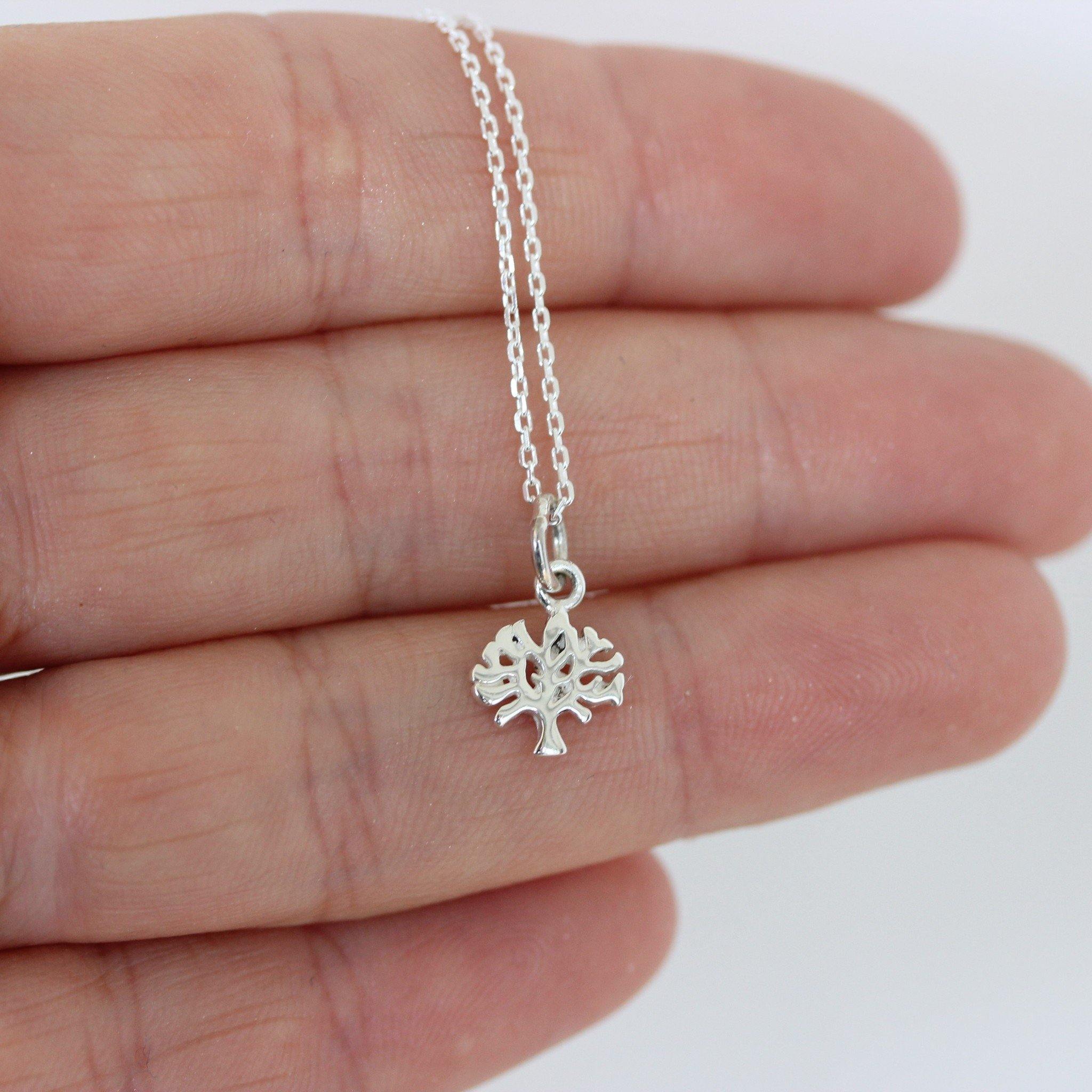 Genuine Sterling Silver 925 Small Tree of Life Pendant & 45cm Italian Necklace - STERLING SILVER DESIGNS